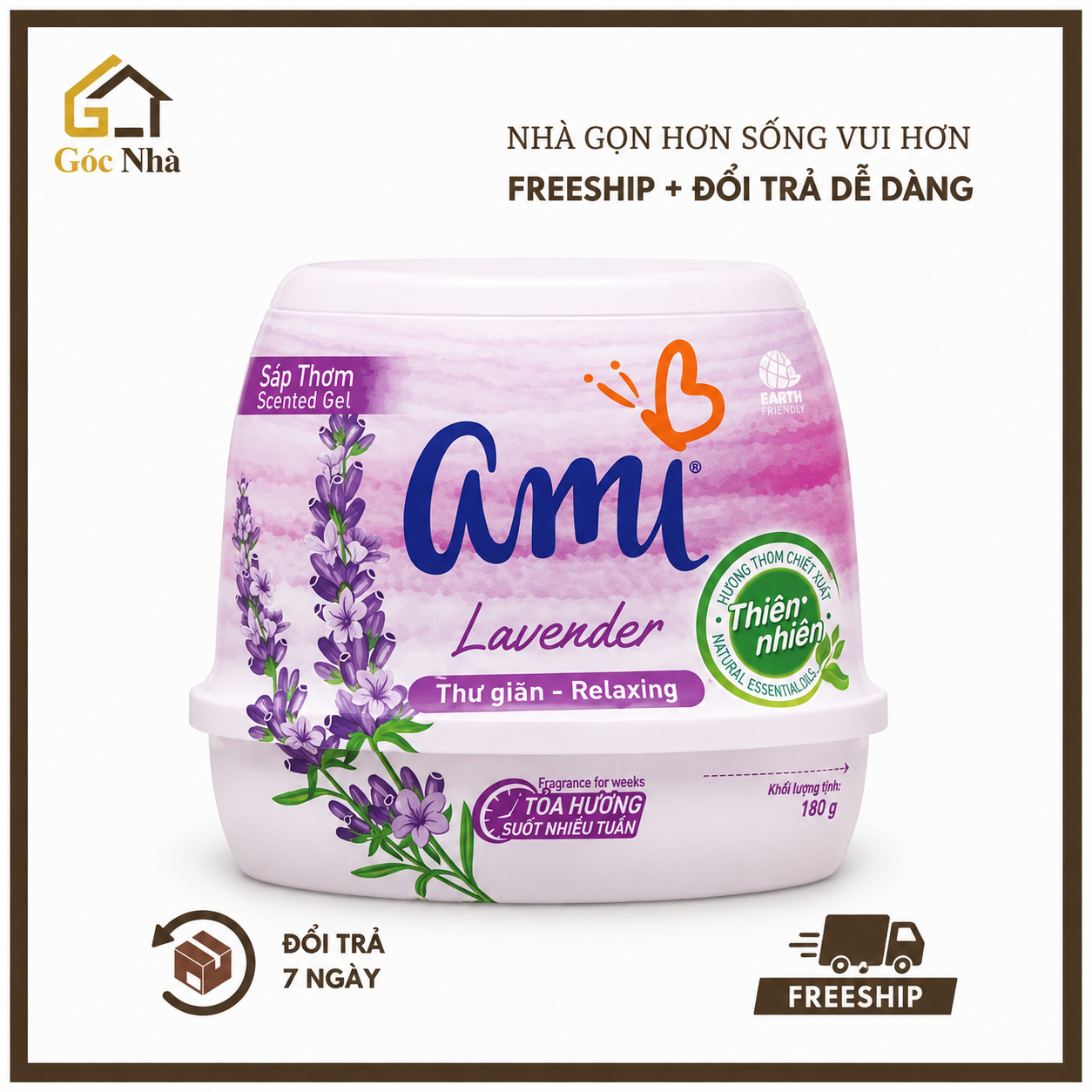 Sáp Thơm Ami Relaxing Purple Hương Lavender